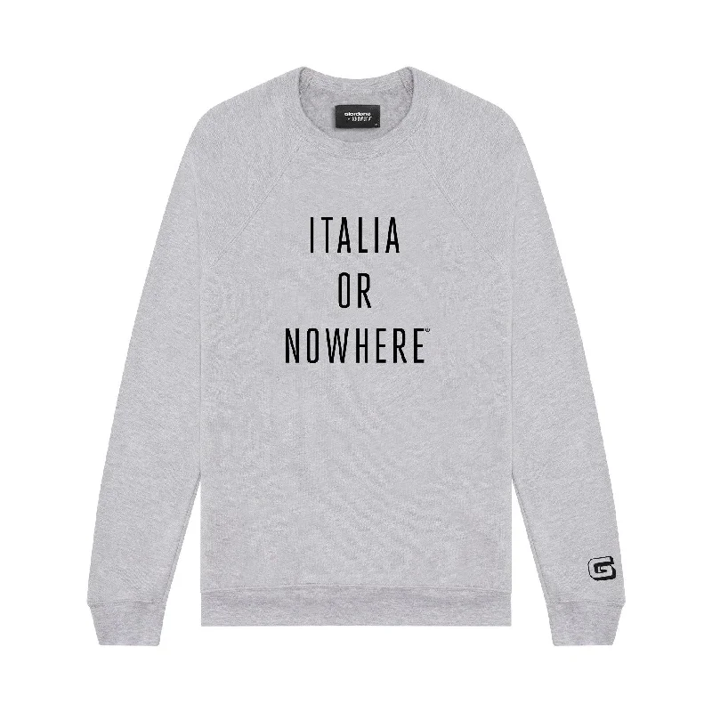 Giordana x Knowlita Italia or Nowhere Crew Sweatshirt Hoodie with Pocket Utility Practical Giordana x Knowlita Italia or Nowhere Crew Sweatshirt Hoodie with Pocket Utility Practical