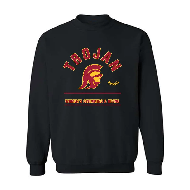 USC - NCAA Women's Swimming & Diving : Vasilissa Buinaia - Classic Fashion Shersey Crewneck Sweatshirt Hoodie with Earth Tones Natural Calm USC - NCAA Women's Swimming & Diving : Vasilissa Buinaia - Classic Fashion Shersey Crewneck Sweatshirt Hoodie with Earth Tones Natural Calm