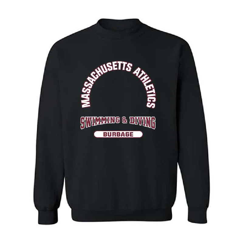 UMass - NCAA Women's Swimming & Diving : Lindsay Burbage - Classic Fashion Shersey Crewneck Sweatshirt Hoodie with Drop Shoulder Relaxed Streetwear UMass - NCAA Women's Swimming & Diving : Lindsay Burbage - Classic Fashion Shersey Crewneck Sweatshirt Hoodie with Drop Shoulder Relaxed Streetwear