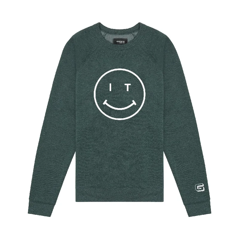 Giordana x Knowlita Italia Smiley Crew Sweatshirt Hoodie with Patch Decorative Personalized Giordana x Knowlita Italia Smiley Crew Sweatshirt Hoodie with Patch Decorative Personalized