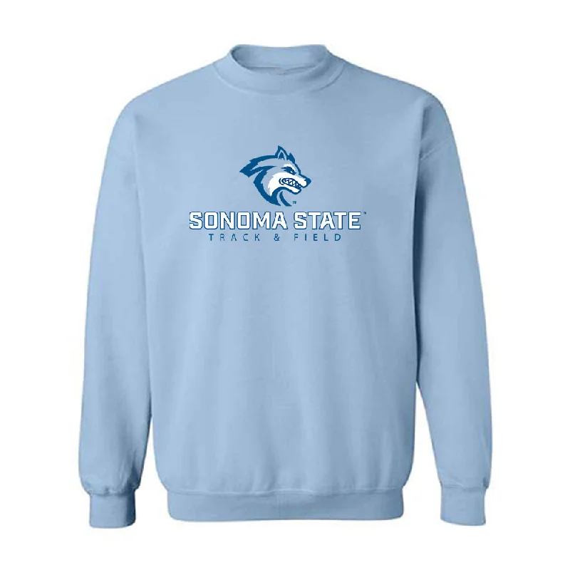 SSU - NCAA Women's Track & Field : Itzel Barrios - Classic Shersey Crewneck Sweatshirt Hoodie with Zipper Placket Modern Functional SSU - NCAA Women's Track & Field : Itzel Barrios - Classic Shersey Crewneck Sweatshirt Hoodie with Zipper Placket Modern Functional