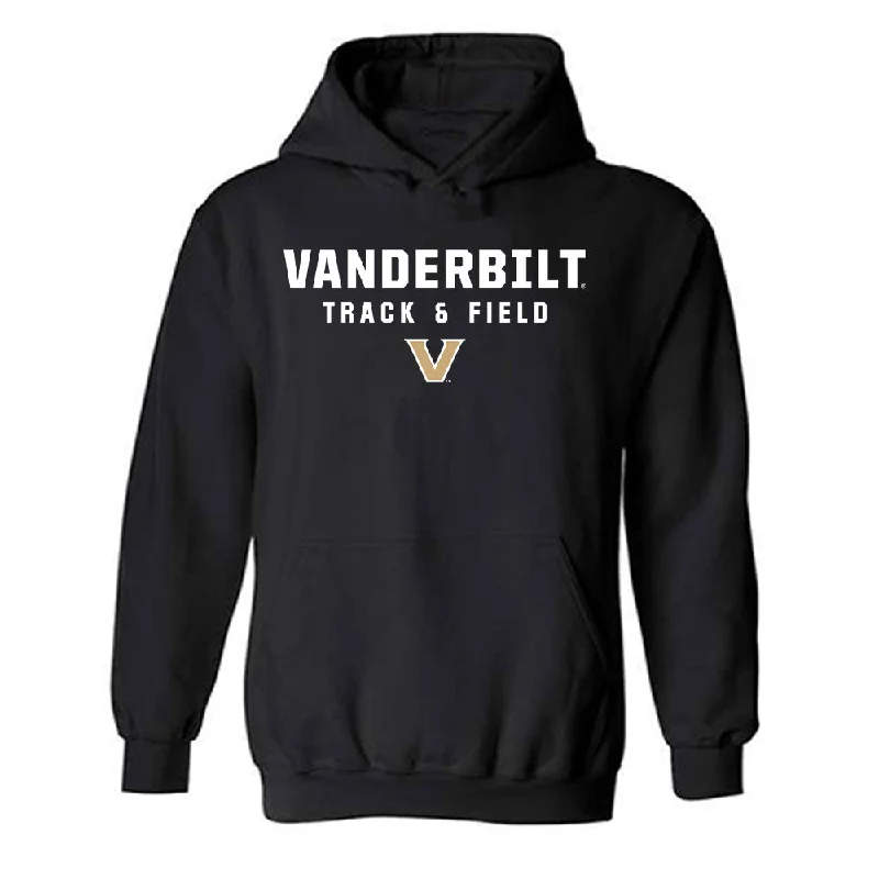 Vanderbilt - NCAA Women's Track & Field : Faith Franklin - Classic Shersey Hooded Sweatshirt Hoodie with Bell Sleeves Flared Feminine Vanderbilt - NCAA Women's Track & Field : Faith Franklin - Classic Shersey Hooded Sweatshirt Hoodie with Bell Sleeves Flared Feminine