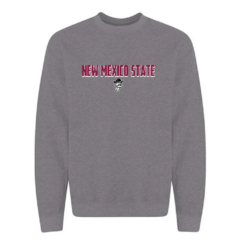 NMSU - NCAA Women's Track & Field : Grace Pendarvis - Classic Fashion Shersey Crewneck Sweatshirt Hoodie with Hem Applique Textured Unique NMSU - NCAA Women's Track & Field : Grace Pendarvis - Classic Fashion Shersey Crewneck Sweatshirt Hoodie with Hem Applique Textured Unique