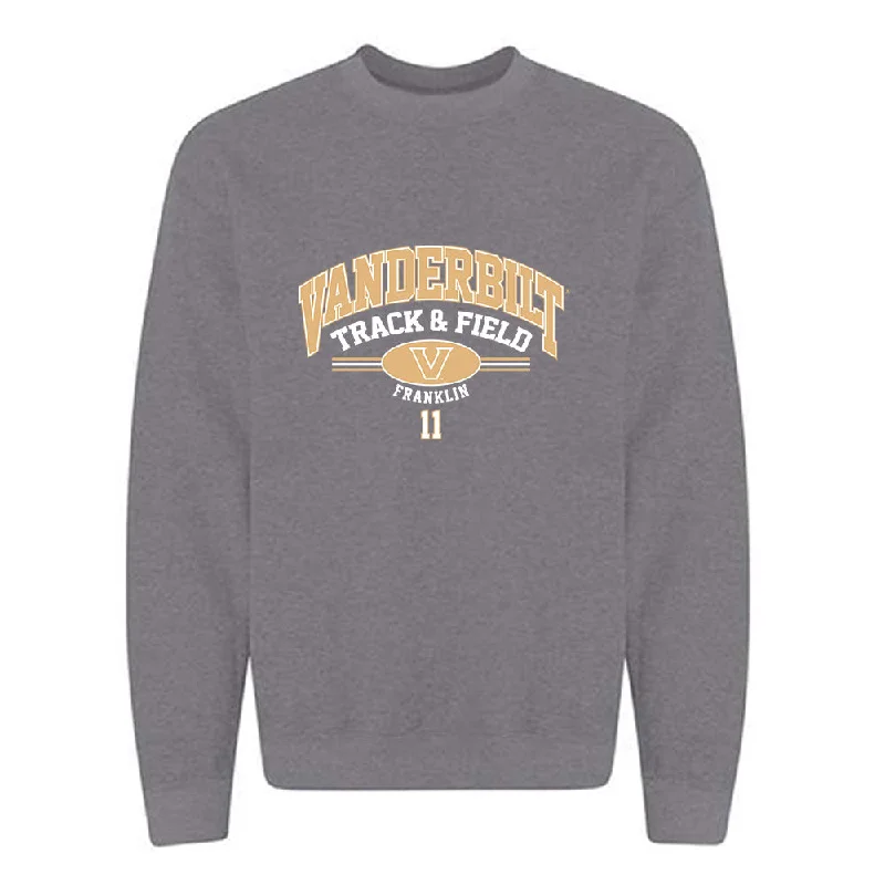Vanderbilt - NCAA Women's Track & Field : Faith Franklin - Classic Fashion Shersey Crewneck Sweatshirt Hoodie with Cuffed Sleeves Snug Secure Vanderbilt - NCAA Women's Track & Field : Faith Franklin - Classic Fashion Shersey Crewneck Sweatshirt Hoodie with Cuffed Sleeves Snug Secure