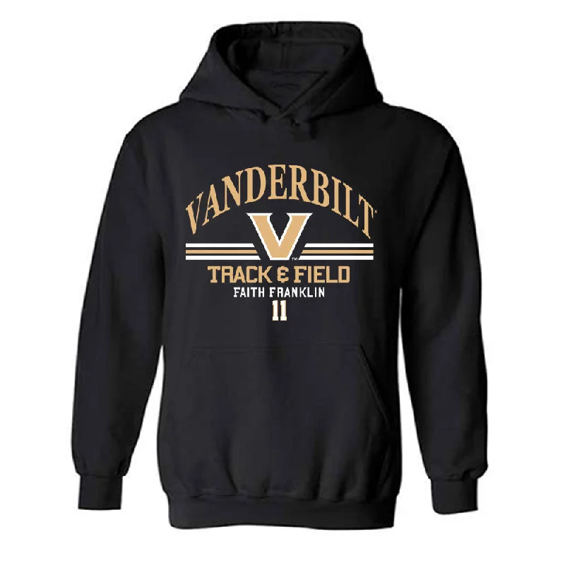 Vanderbilt - NCAA Women's Track & Field : Faith Franklin - Classic Fashion Shersey Hooded Sweatshirt Hoodie with Rolled Sleeves Casual Relaxed Vanderbilt - NCAA Women's Track & Field : Faith Franklin - Classic Fashion Shersey Hooded Sweatshirt Hoodie with Rolled Sleeves Casual Relaxed