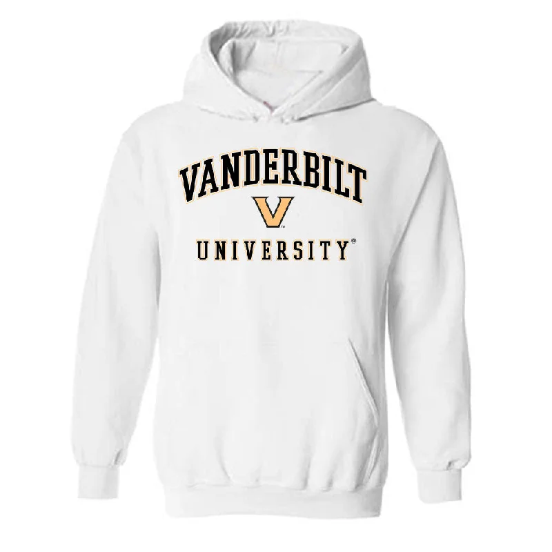Vanderbilt - NCAA Women's Track & Field : Faith Franklin - Replica Shersey Hooded Sweatshirt Hoodie with Button Placket Classic Preppy Vanderbilt - NCAA Women's Track & Field : Faith Franklin - Replica Shersey Hooded Sweatshirt Hoodie with Button Placket Classic Preppy