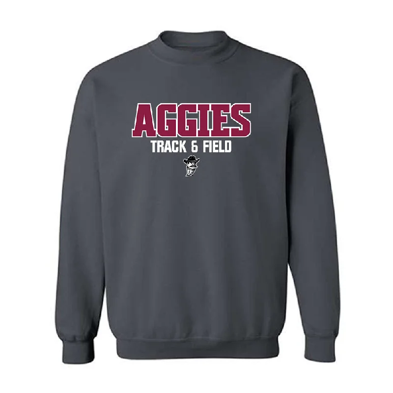 NMSU - NCAA Women's Track & Field : Grace Pendarvis - Classic Fashion Shersey Crewneck Sweatshirt Hoodie with Hem Fringe Bohemian Relaxed NMSU - NCAA Women's Track & Field : Grace Pendarvis - Classic Fashion Shersey Crewneck Sweatshirt Hoodie with Hem Fringe Bohemian Relaxed