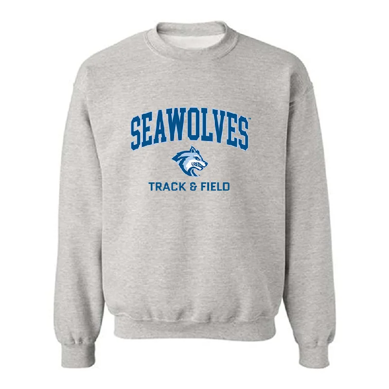 SSU - NCAA Women's Track & Field : Itzel Barrios - Classic Fashion Shersey Crewneck Sweatshirt Hoodie with Double Zipper Versatile Adjustable SSU - NCAA Women's Track & Field : Itzel Barrios - Classic Fashion Shersey Crewneck Sweatshirt Hoodie with Double Zipper Versatile Adjustable