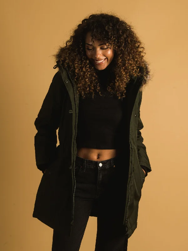 ONLY IRIS FUR PARKA - CLEARANCE Quilted Insulated Parka Coat