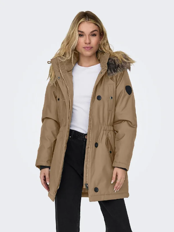 Γυναικείο μπουφάν παρκά ONLIRIS FUR WINTER PARKA LIFE CC OTW 15304625 | 15304625 Elegant Double-Breasted Parka Γυναικείο μπουφάν παρκά ONLIRIS FUR WINTER PARKA LIFE CC OTW 15304625 | 15304625 Elegant Double-Breasted Parka
