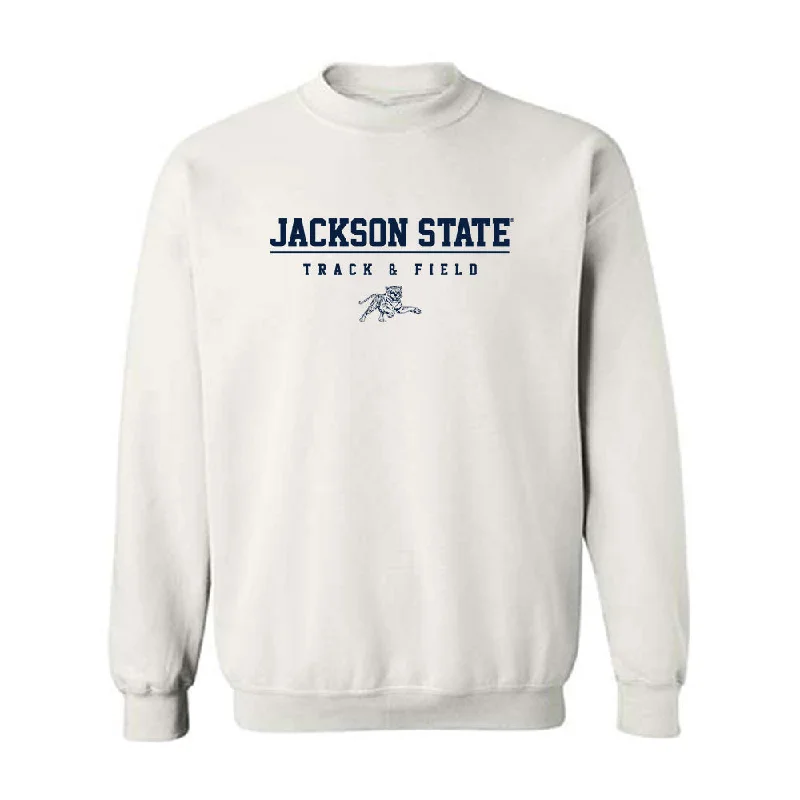 Jackson State - NCAA Women's Track & Field : Tramani Osley - Classic Shersey Crewneck Sweatshirt Hoodie Jacket Zipper Layering Jackson State - NCAA Women's Track & Field : Tramani Osley - Classic Shersey Crewneck Sweatshirt Hoodie Jacket Zipper Layering