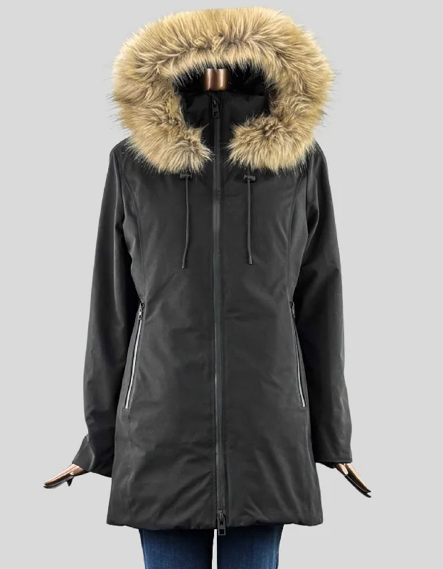 ZARA Winter Parka - Medium Warm Fur-Trimmed Parka