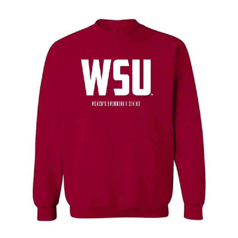 WSU - NCAA Women's Swimming & Diving : Angela Di Palo - Classic Shersey Crewneck Sweatshirt Hoodie with Drop Shoulder Relaxed Streetwear WSU - NCAA Women's Swimming & Diving : Angela Di Palo - Classic Shersey Crewneck Sweatshirt Hoodie with Drop Shoulder Relaxed Streetwear