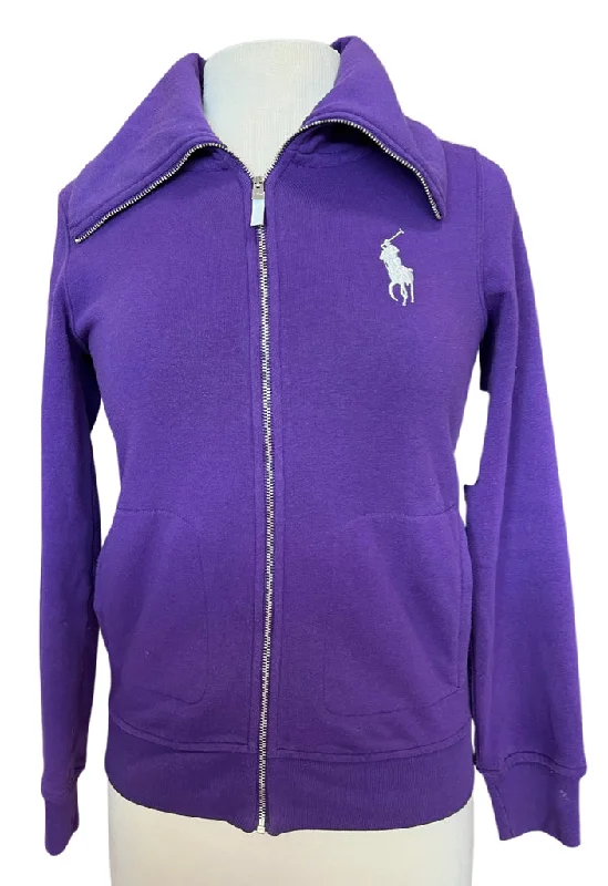 Polo Golf by Ralph Lauren Purple Full Zip Sweatshirt Size XS MSP$128 Hoodie with Sequins Glamorous Eye-catching Polo Golf by Ralph Lauren Purple Full Zip Sweatshirt Size XS MSP$128 Hoodie with Sequins Glamorous Eye-catching