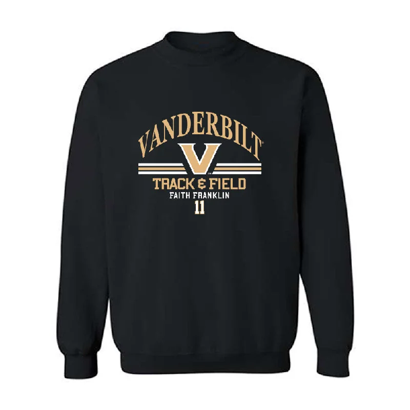 Vanderbilt - NCAA Women's Track & Field : Faith Franklin - Classic Fashion Shersey Crewneck Sweatshirt Hoodie with Ribbed Neckline Snug Warm Vanderbilt - NCAA Women's Track & Field : Faith Franklin - Classic Fashion Shersey Crewneck Sweatshirt Hoodie with Ribbed Neckline Snug Warm