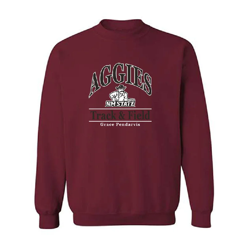 NMSU - NCAA Women's Track & Field : Grace Pendarvis - Classic Fashion Shersey Crewneck Sweatshirt Hoodie Dress Longline Feminine NMSU - NCAA Women's Track & Field : Grace Pendarvis - Classic Fashion Shersey Crewneck Sweatshirt Hoodie Dress Longline Feminine