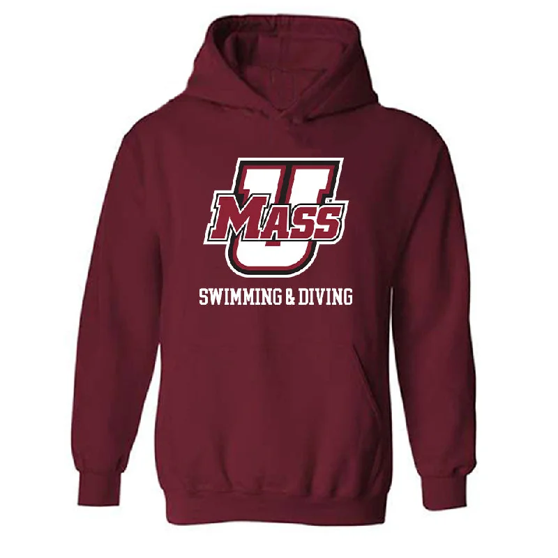 UMass - NCAA Women's Swimming & Diving : Lauren Stott - Classic Fashion Shersey Hooded Sweatshirt Hoodie with Contrast Stitching Detailed Premium UMass - NCAA Women's Swimming & Diving : Lauren Stott - Classic Fashion Shersey Hooded Sweatshirt Hoodie with Contrast Stitching Detailed Premium