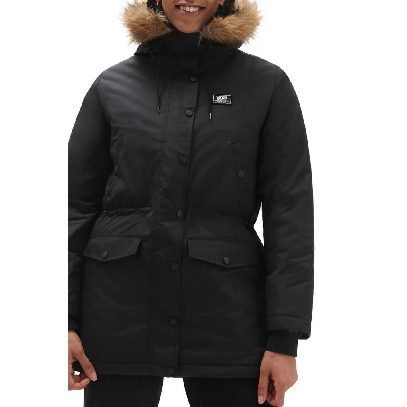 Vans - Parka À Capuche Tanner Hood - Noir - Femme Lightweight Cotton Parka Jacket