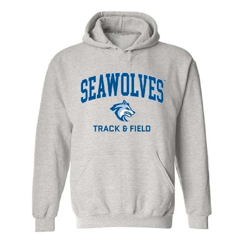 SSU - NCAA Women's Track & Field : Itzel Barrios - Classic Fashion Shersey Hooded Sweatshirt Hoodie with Crew Neck Simple Timeless SSU - NCAA Women's Track & Field : Itzel Barrios - Classic Fashion Shersey Hooded Sweatshirt Hoodie with Crew Neck Simple Timeless