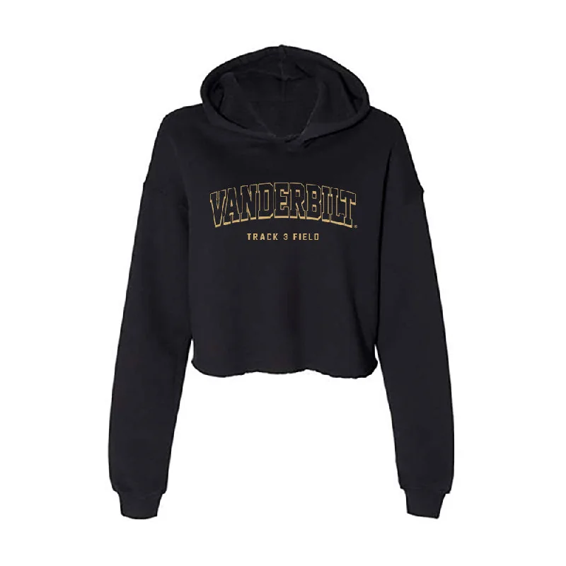 Vanderbilt - NCAA Women's Track & Field : Pryncess Jackson - Women's Crop Fleece Hoodie Hoodie with Oversized Fit Loose Comfortable Vanderbilt - NCAA Women's Track & Field : Pryncess Jackson - Women's Crop Fleece Hoodie Hoodie with Oversized Fit Loose Comfortable