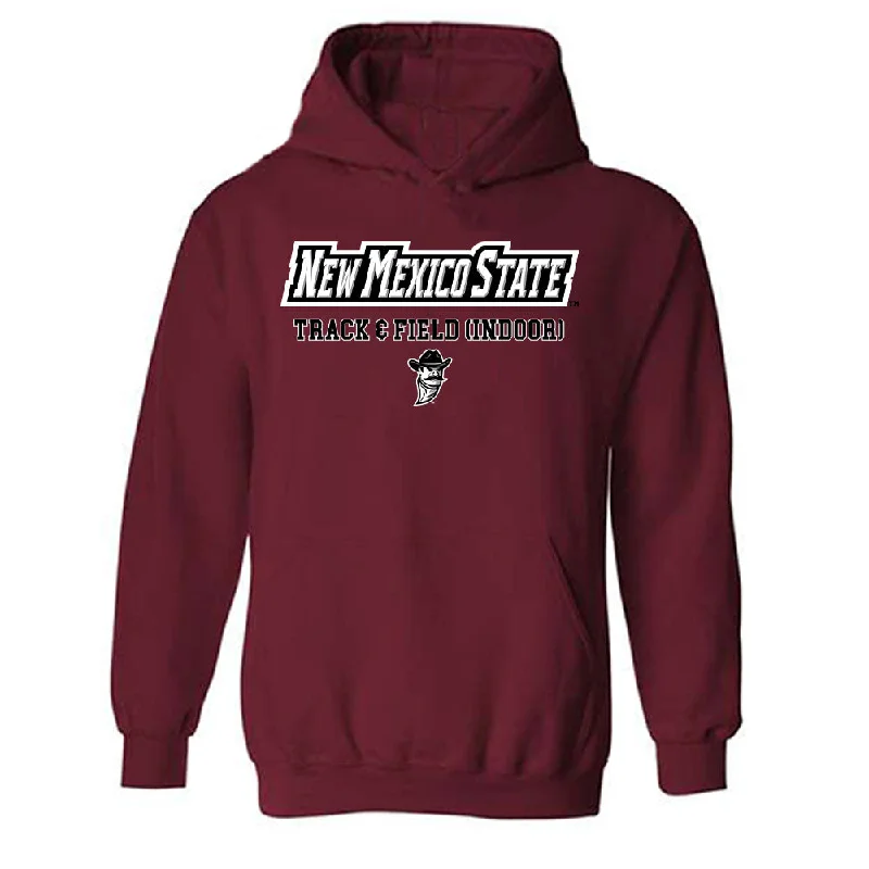 NMSU - NCAA Women's Track & Field : Grace Pendarvis - Classic Shersey Hooded Sweatshirt Hoodie with Hem Contrast Bold Stylish NMSU - NCAA Women's Track & Field : Grace Pendarvis - Classic Shersey Hooded Sweatshirt Hoodie with Hem Contrast Bold Stylish