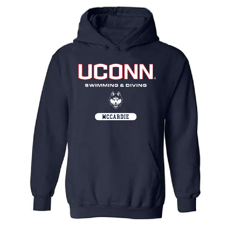 UConn - NCAA Women's Swimming & Diving : Stella McCardie - Classic Shersey Hooded Sweatshirt Hoodie with Hem Detail Decorative Unique UConn - NCAA Women's Swimming & Diving : Stella McCardie - Classic Shersey Hooded Sweatshirt Hoodie with Hem Detail Decorative Unique