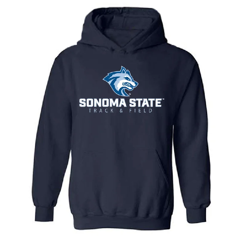 SSU - NCAA Women's Track & Field : Itzel Barrios - Classic Shersey Hooded Sweatshirt Hoodie with High Neck Warm Protective SSU - NCAA Women's Track & Field : Itzel Barrios - Classic Shersey Hooded Sweatshirt Hoodie with High Neck Warm Protective