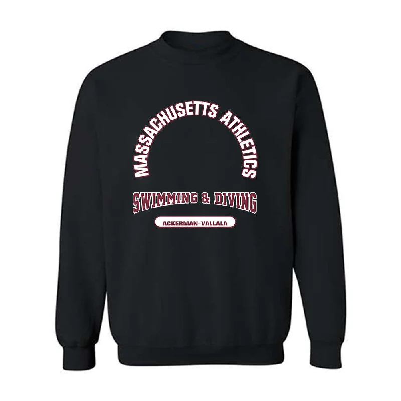 UMass - NCAA Women's Swimming & Diving : Diya Ackerman-Vallala - Classic Fashion Shersey Crewneck Sweatshirt Hoodie with Hem Applique Textured Unique UMass - NCAA Women's Swimming & Diving : Diya Ackerman-Vallala - Classic Fashion Shersey Crewneck Sweatshirt Hoodie with Hem Applique Textured Unique