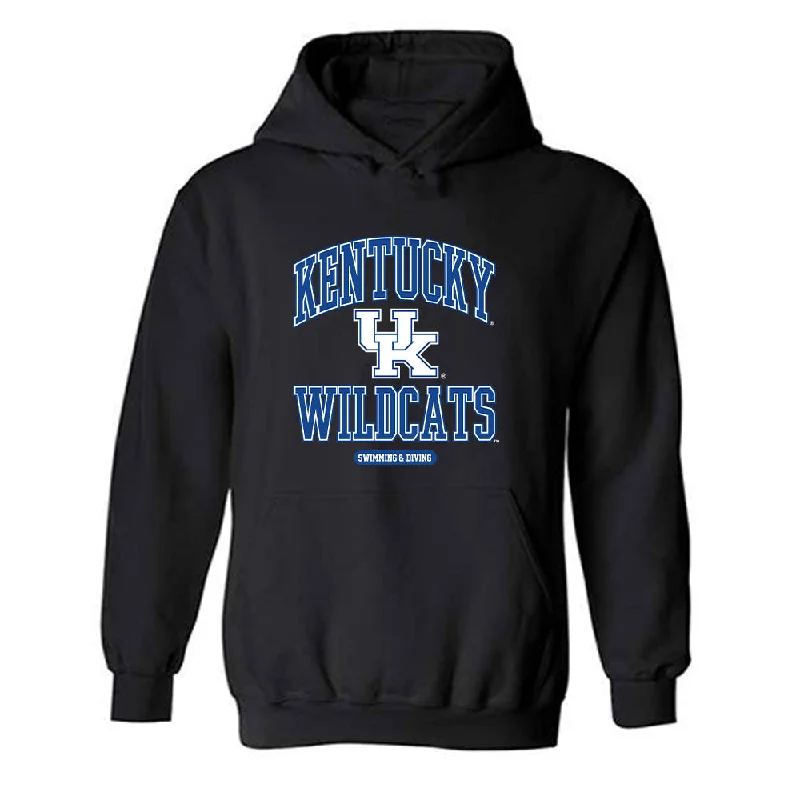 Kentucky - NCAA Women's Swimming & Diving : Katy Jost - Classic Shersey Hooded Sweatshirt Hoodie with Mock Neck Collared Structured Kentucky - NCAA Women's Swimming & Diving : Katy Jost - Classic Shersey Hooded Sweatshirt Hoodie with Mock Neck Collared Structured