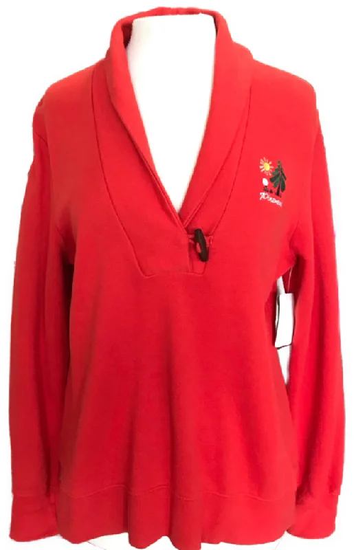 Gear Red Pullover Sweatshirt with Logo Size XL Hoodie with Full-Zip Functional Layering Gear Red Pullover Sweatshirt with Logo Size XL Hoodie with Full-Zip Functional Layering