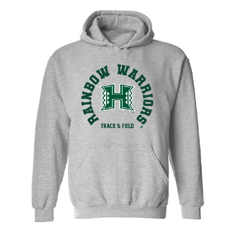 Hawaii - NCAA Women's Track & Field : Samaria Vital - Classic Shersey Hooded Sweatshirt Hoodie with Monochrome Minimalist Simple Hawaii - NCAA Women's Track & Field : Samaria Vital - Classic Shersey Hooded Sweatshirt Hoodie with Monochrome Minimalist Simple