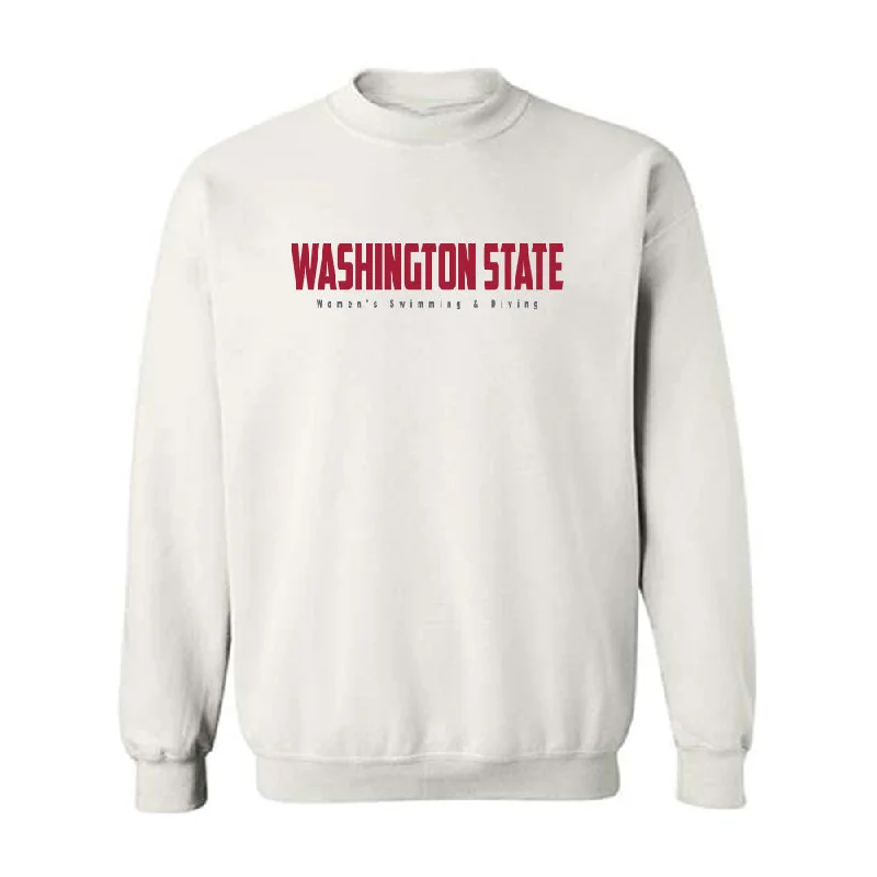 WSU - NCAA Women's Swimming & Diving : Angela Di Palo - Classic Shersey Crewneck Sweatshirt Hoodie with Contrast Stitching Detailed Premium WSU - NCAA Women's Swimming & Diving : Angela Di Palo - Classic Shersey Crewneck Sweatshirt Hoodie with Contrast Stitching Detailed Premium
