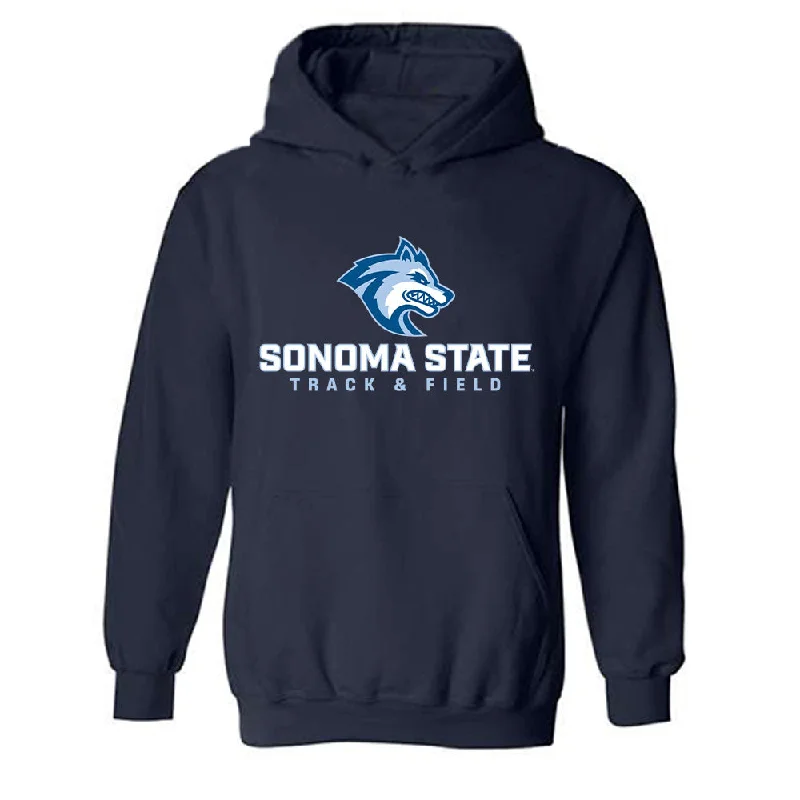 SSU - NCAA Women's Track & Field : Itzel Barrios - Classic Shersey Hooded Sweatshirt Hoodie with Velcro Closure Adjustable Secure SSU - NCAA Women's Track & Field : Itzel Barrios - Classic Shersey Hooded Sweatshirt Hoodie with Velcro Closure Adjustable Secure