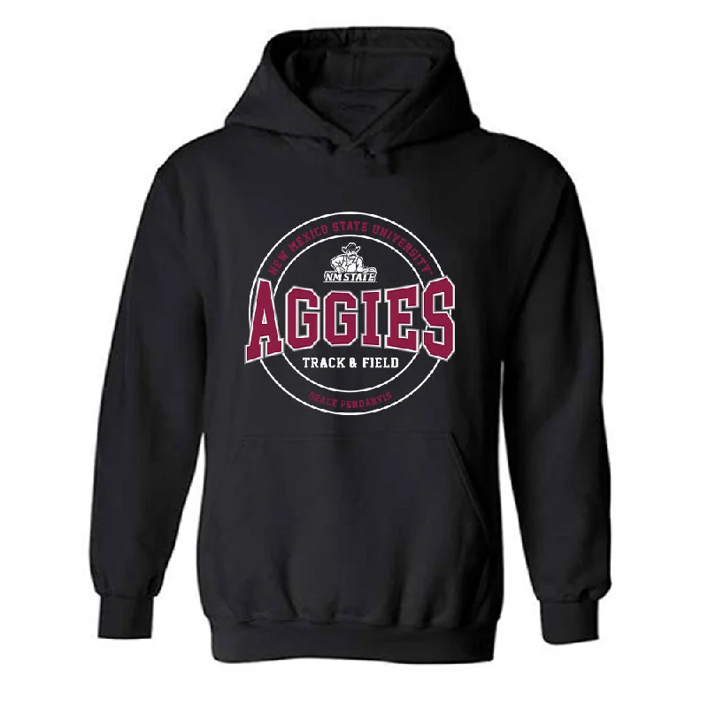 NMSU - NCAA Women's Track & Field : Grace Pendarvis - Classic Fashion Shersey Hooded Sweatshirt Hoodie with Hem Embroidery Detailed Premium NMSU - NCAA Women's Track & Field : Grace Pendarvis - Classic Fashion Shersey Hooded Sweatshirt Hoodie with Hem Embroidery Detailed Premium