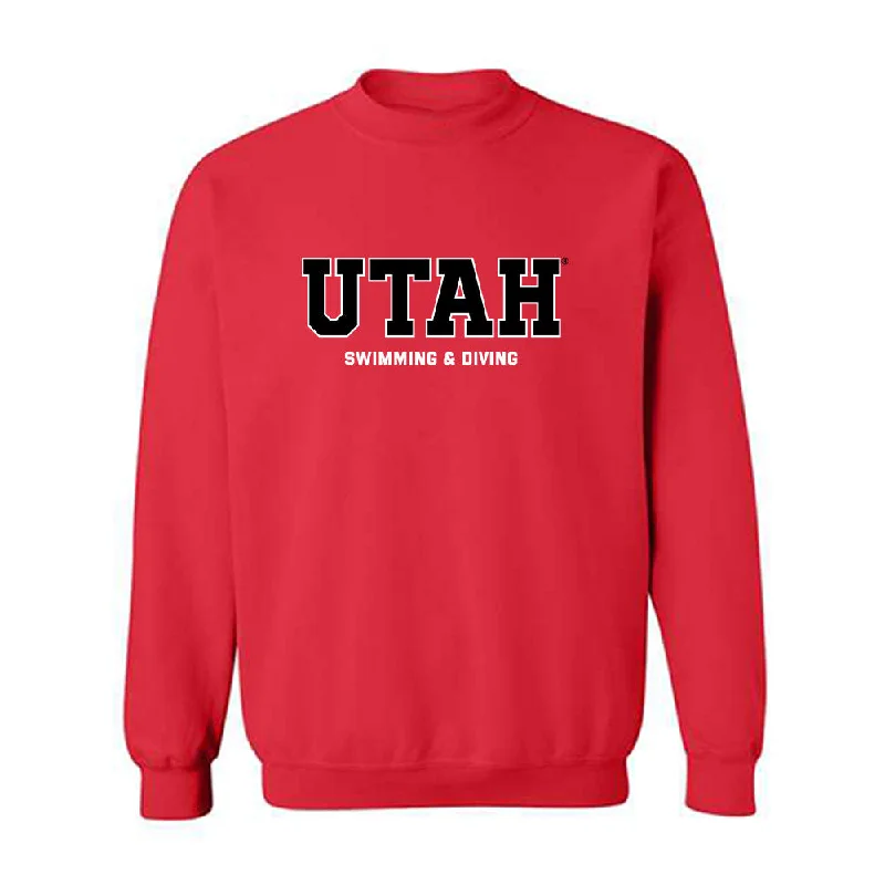 Utah - NCAA Women's Swimming & Diving : Anya Clark - Classic Shersey Crewneck Sweatshirt Hoodie with Belted Waist Structured Tailored Utah - NCAA Women's Swimming & Diving : Anya Clark - Classic Shersey Crewneck Sweatshirt Hoodie with Belted Waist Structured Tailored