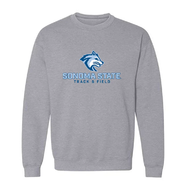 SSU - NCAA Women's Track & Field : Itzel Barrios - Classic Shersey Crewneck Sweatshirt Hoodie with Slit Hem Functional Movement SSU - NCAA Women's Track & Field : Itzel Barrios - Classic Shersey Crewneck Sweatshirt Hoodie with Slit Hem Functional Movement