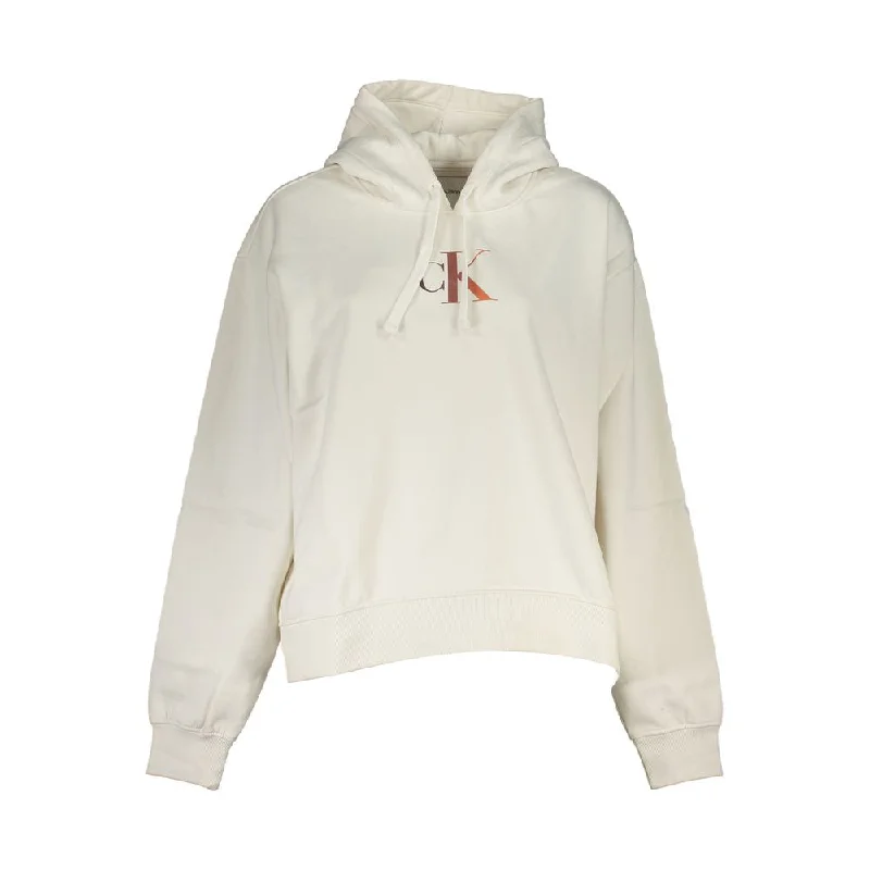 Chic White Fleece Hooded Sweatshirt Hoodie with Hem Drawcord Adjustable Customizable Chic White Fleece Hooded Sweatshirt Hoodie with Hem Drawcord Adjustable Customizable