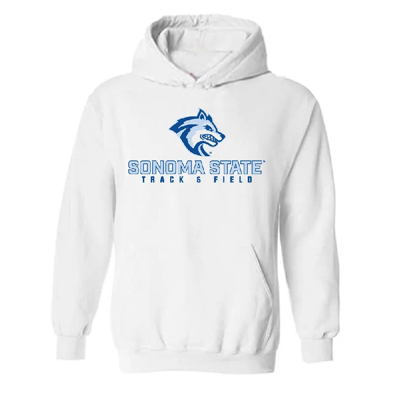 SSU - NCAA Women's Track & Field : Itzel Barrios - Classic Shersey Hooded Sweatshirt Hoodie with Bell Sleeves Flared Feminine SSU - NCAA Women's Track & Field : Itzel Barrios - Classic Shersey Hooded Sweatshirt Hoodie with Bell Sleeves Flared Feminine