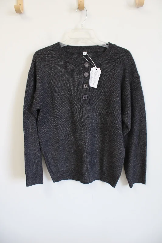 NEW Made With Heart Gray Knit Sweater | S Wool Sweater Cotton Sweater Cashmere Sweater NEW Made With Heart Gray Knit Sweater | S Wool Sweater Cotton Sweater Cashmere Sweater