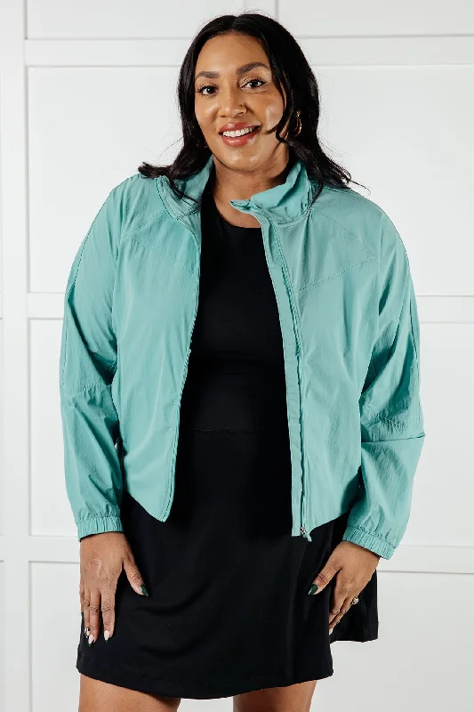 Hazel Blues® | Fit Happens Nylon Tennis Jacket in Tidal Wave Rayon Jacket Velvet Jacket Corduroy Jacket Hazel Blues® | Fit Happens Nylon Tennis Jacket in Tidal Wave Rayon Jacket Velvet Jacket Corduroy Jacket