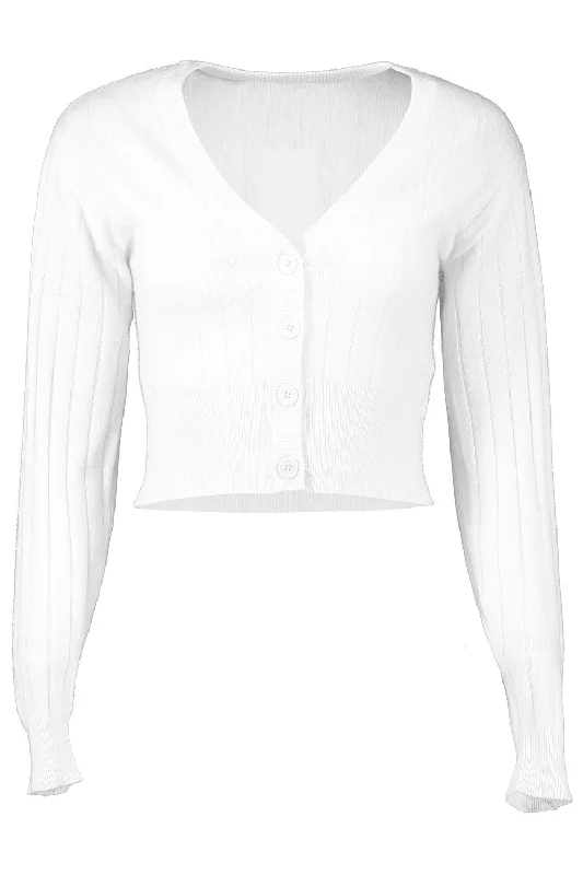 Ribbed Cardigan Fleece Cardigan Nylon Polyester
