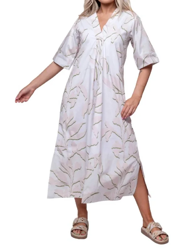 Henriette Dress In White Multi