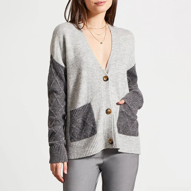 Long Sleeve Frost Grey Cardigan With Pockets Chenille Fabric Brocade Fabric Lace Fabric Long Sleeve Frost Grey Cardigan With Pockets Chenille Fabric Brocade Fabric Lace Fabric