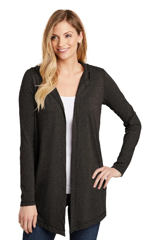 District Women's Perfect Tri Hooded Cardigan Slim Fit Regular Fit Oversized