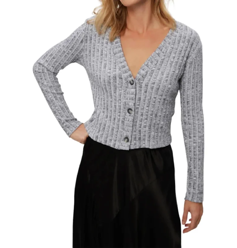 Ellis Cardigan In Black Marl Hooded Cardigan Collared Cardigan Shawl Collar