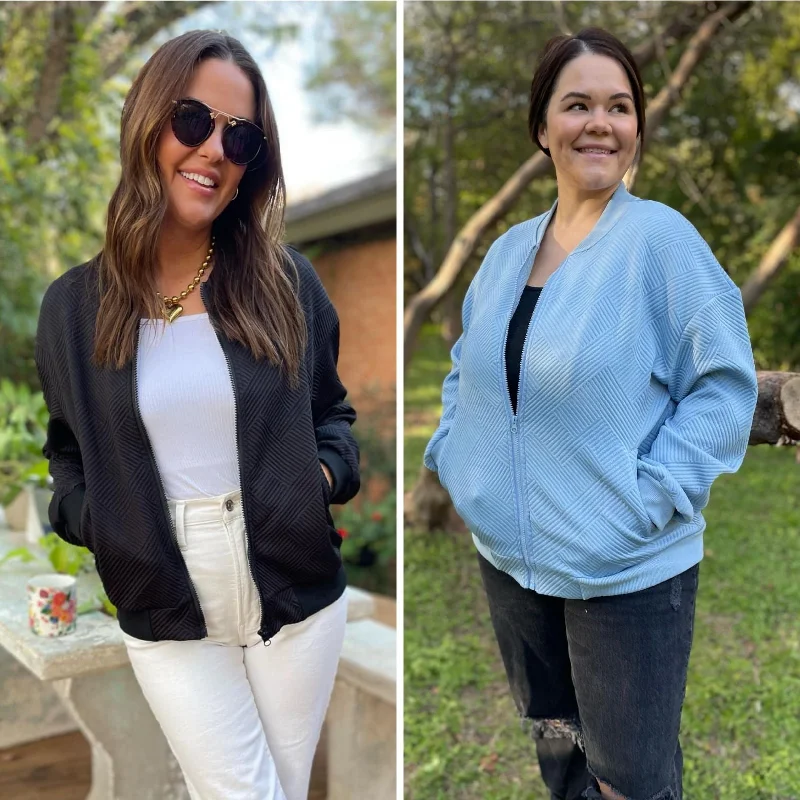 Hazel Blues® | PREORDER: One Of These Days Jacket in Two Colors Zippered Jacket Buttoned Jacket Snapped Jacket Hazel Blues® | PREORDER: One Of These Days Jacket in Two Colors Zippered Jacket Buttoned Jacket Snapped Jacket