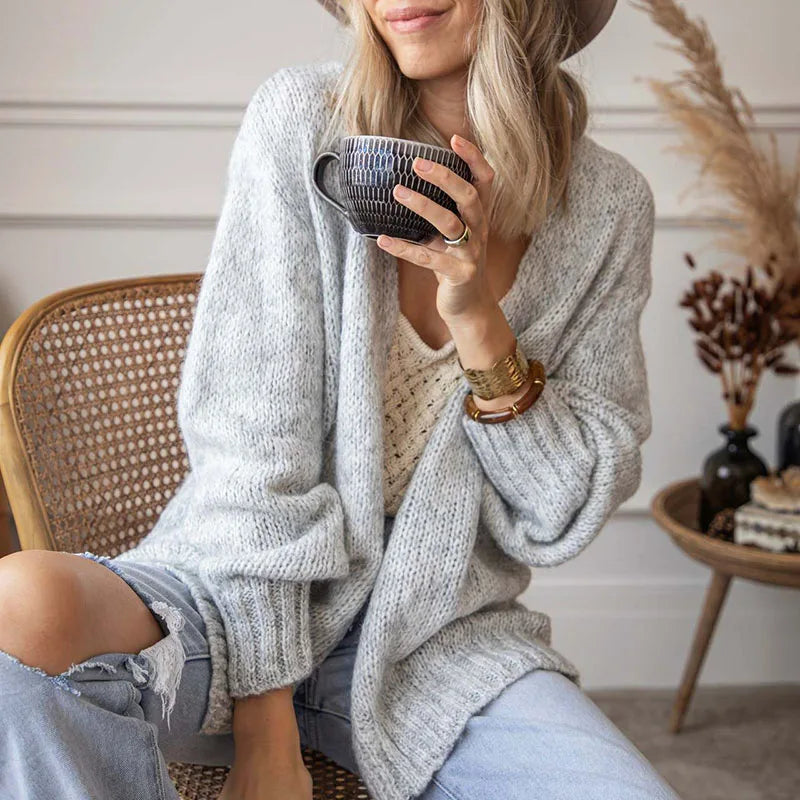 Advbridge Autumn Winter New Knitted Sweater Coats Women Plush Loose Solid Color Outerwear Elegant Long Sleeve Knitwear Cardigan Terry Blend Velvet Blend Canvas Blend Advbridge Autumn Winter New Knitted Sweater Coats Women Plush Loose Solid Color Outerwear Elegant Long Sleeve Knitwear Cardigan Terry Blend Velvet Blend Canvas Blend