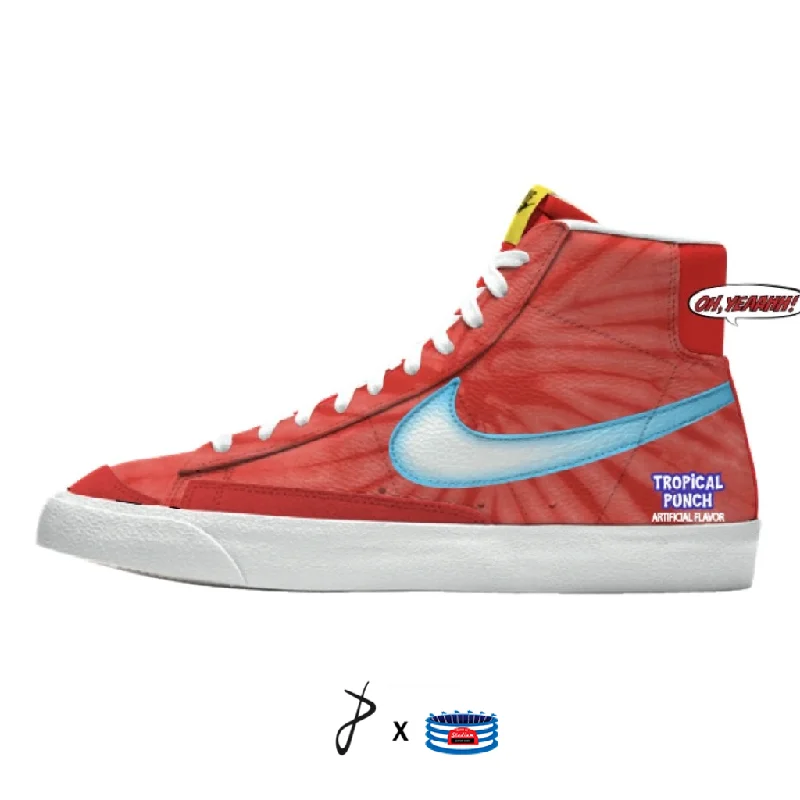 "'90s Snack Pack" Nike Blazer Mid Shoes by Stadium Custom Kicks Women's Luxurious Jacket "'90s Snack Pack" Nike Blazer Mid Shoes by Stadium Custom Kicks Women's Luxurious Jacket