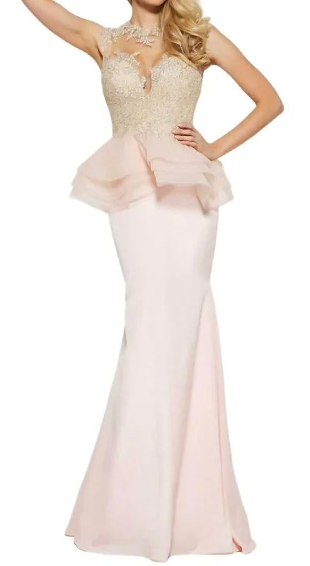 Prom Dress In Blush