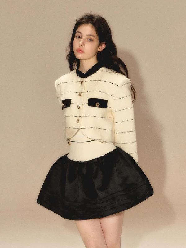Autumn short jacket + puffy skirt【s0000003460】 Fitted Jacket Loose Jacket Oversized Jacket Autumn short jacket + puffy skirt【s0000003460】 Fitted Jacket Loose Jacket Oversized Jacket